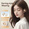 M62 Bluetooth 5.4 Translation Headphones Stereo True Wireless Single Earbuds In Ear Handsfree Headset Ear Hook for Mobile Phone 4