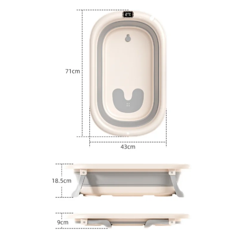 Digital Temperature Baby Bath Tub 5