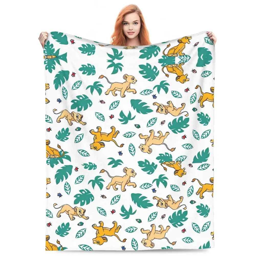 Description Picture 5 of itemLion King Simba Cartoon Miniso Soft Warm Blanket Travel Office Plush Bedding Throws Couch Bed Flannel Bedspread Sofa Bed Cover