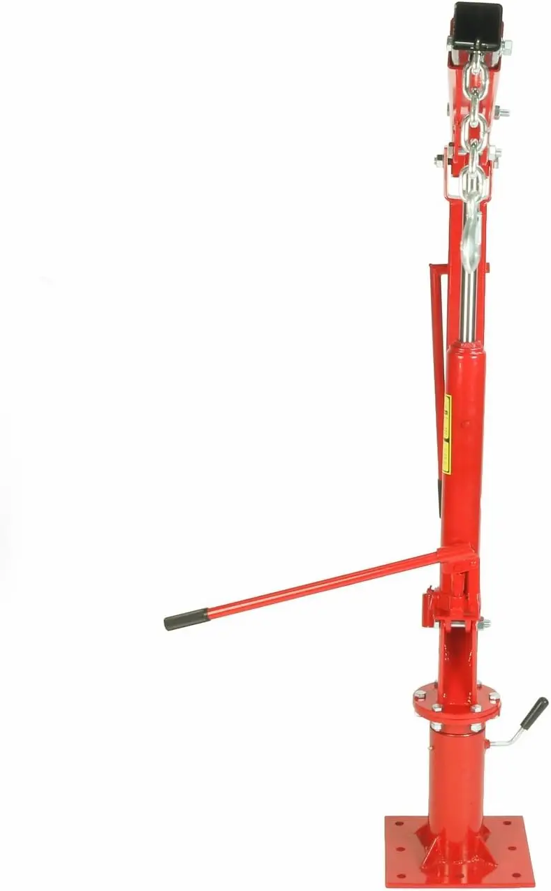 2000 LBS Swivel Base Hydraulic Engine Hoist Foldable Davit Crane fits Pickup Truck with Removable Base