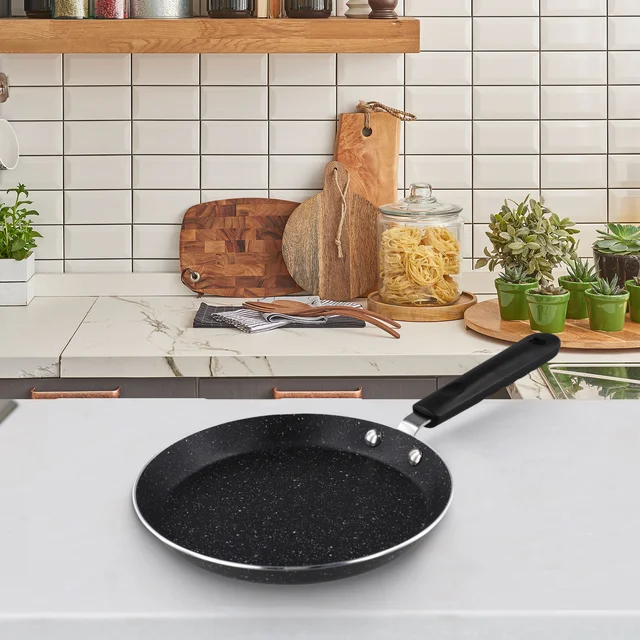Pancake Pan Induction Hob Chapati Pan Non Stick Crepe Pan Anti-scalding  Handle Induction Gas Hob