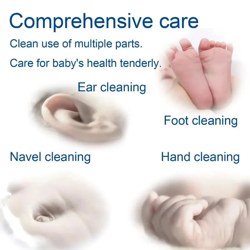 Double-ended Cotton Swabs, 5 Packs, 100pcs Per Pack,Baby Cotton Swabs, Ear Cleaning Sticks, Healthy Cleaning Tools