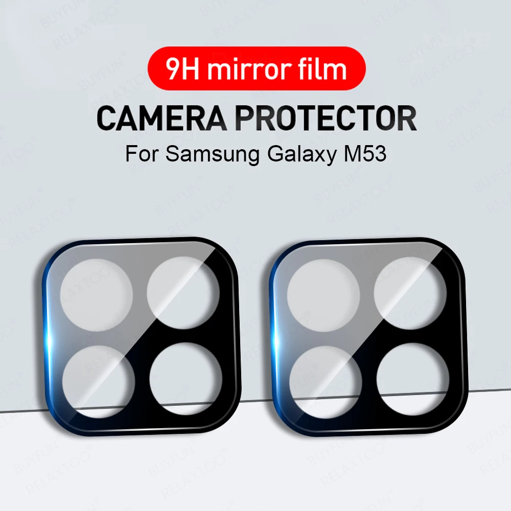 

2PCS 3D Back Lens Protective Glass For Samsung Galaxy M53 Tempered Glass Sumsung M 53 Galaxym53 Camera Protect Screen Protector