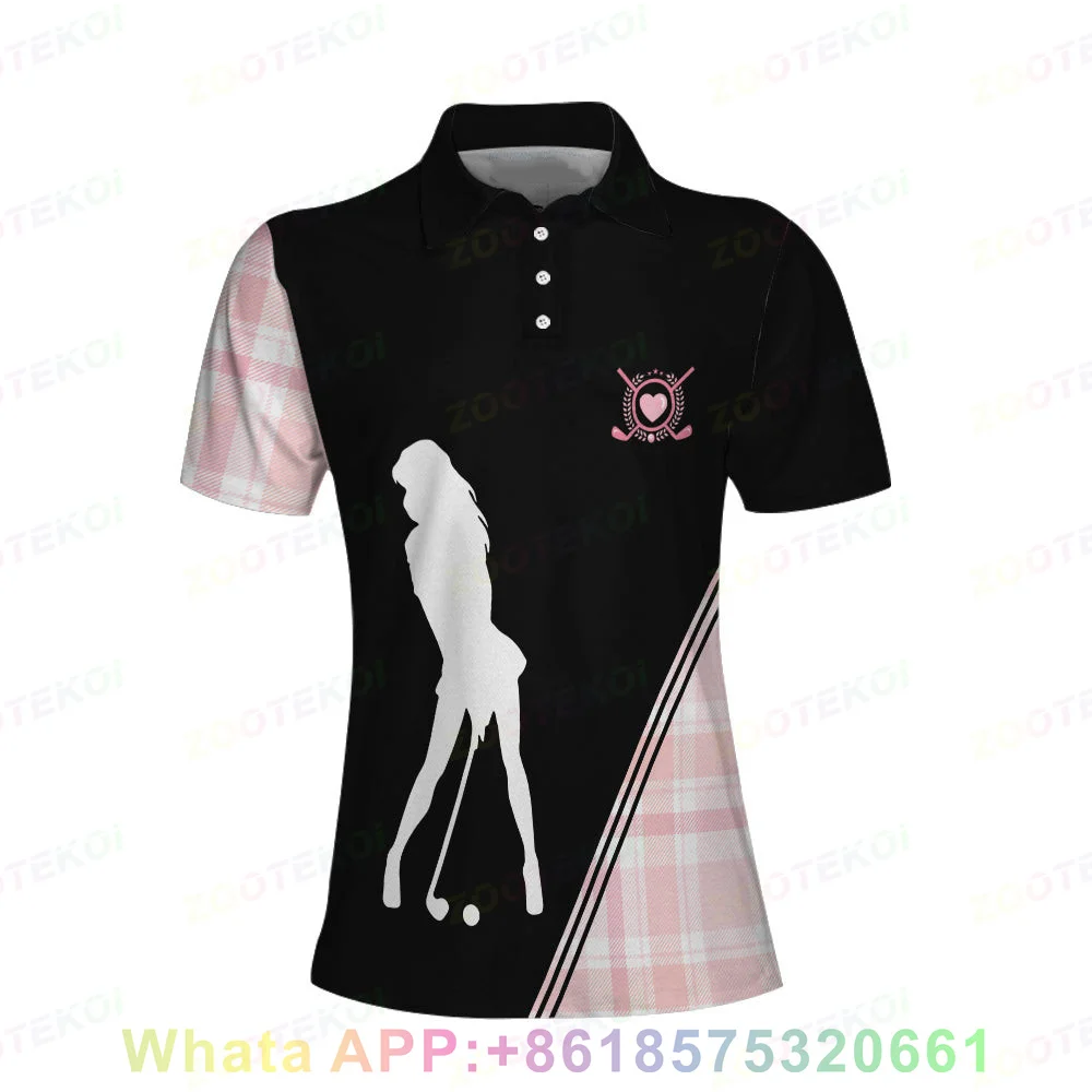 

New Women's Golf Shirt Quick-drying Breathable Polo Shirts Fashion Sports Short Sleeve Lapel Buttons Golf Badminton T-shirt
