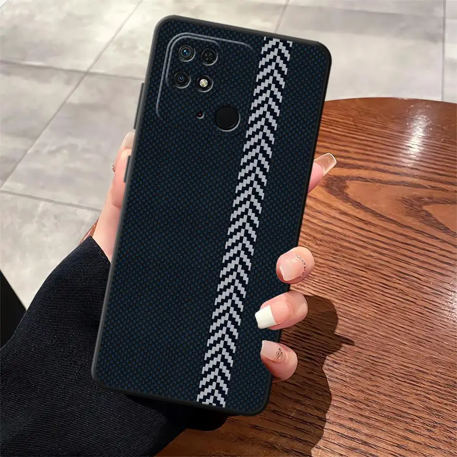 Monochrome Grid Print Phone Cover Case