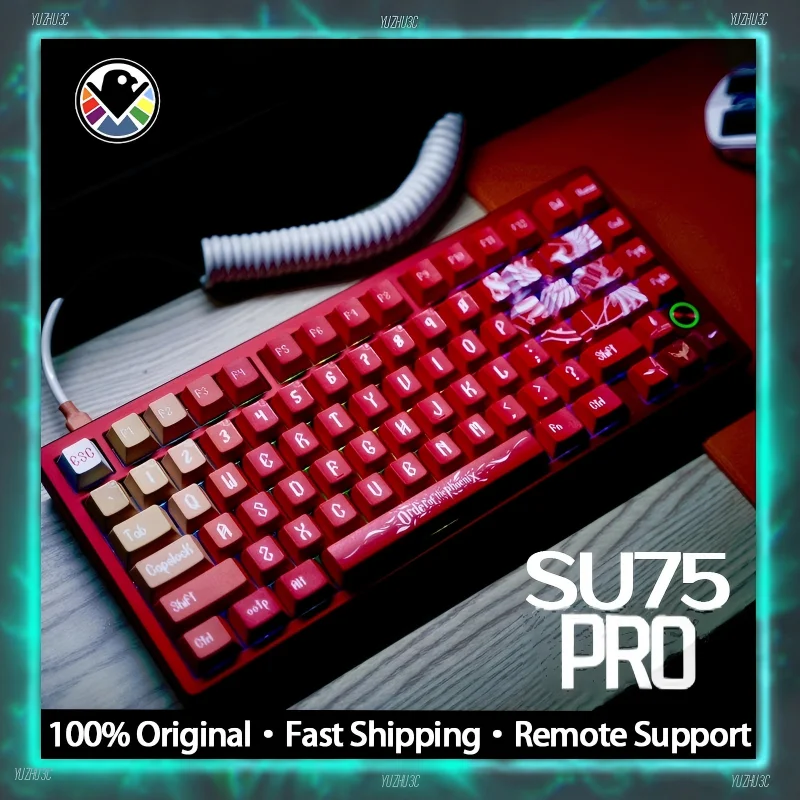 Original EVERGLIDE SU75 Pro Gaming Keyboard 0.001mm Rapid Trigger Hall ...