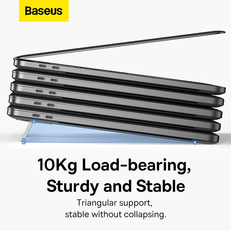 Baseus-suporte para Laptop Portátil para Macbook Pro Air Suporte Dobrável para Laptops Suporte Mini Notebook Xiaomi Lenovo - Imagem 6