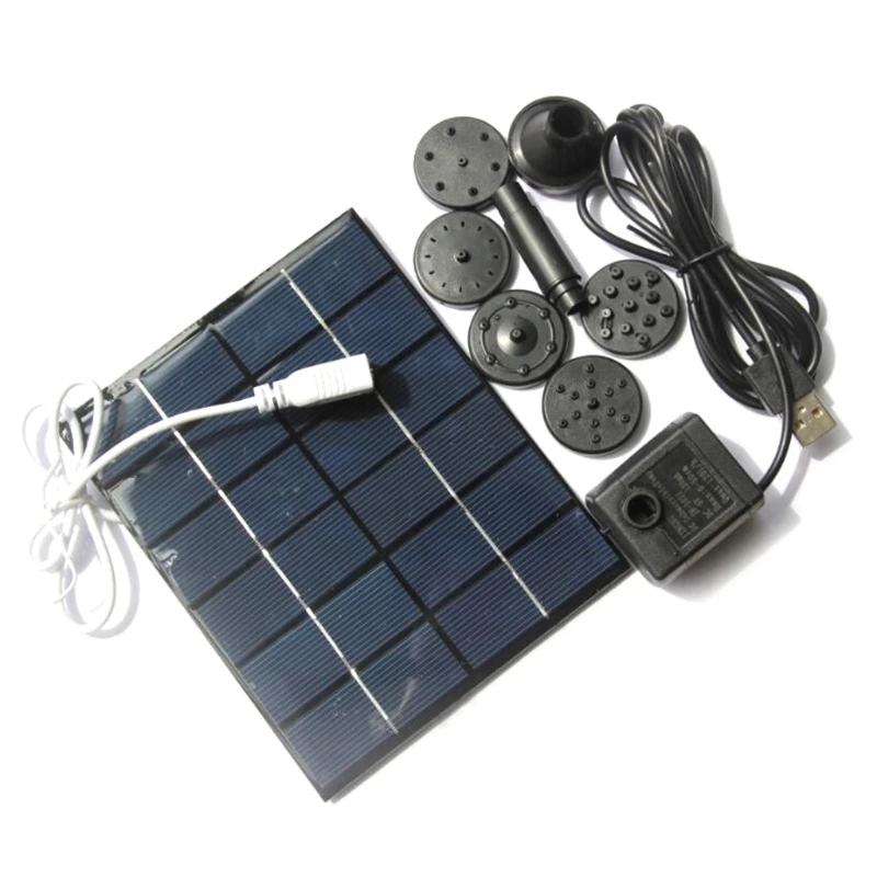 

2W 6V Solar Powered Floating Outdoor Water Fountain Bird Bath Pond Pool