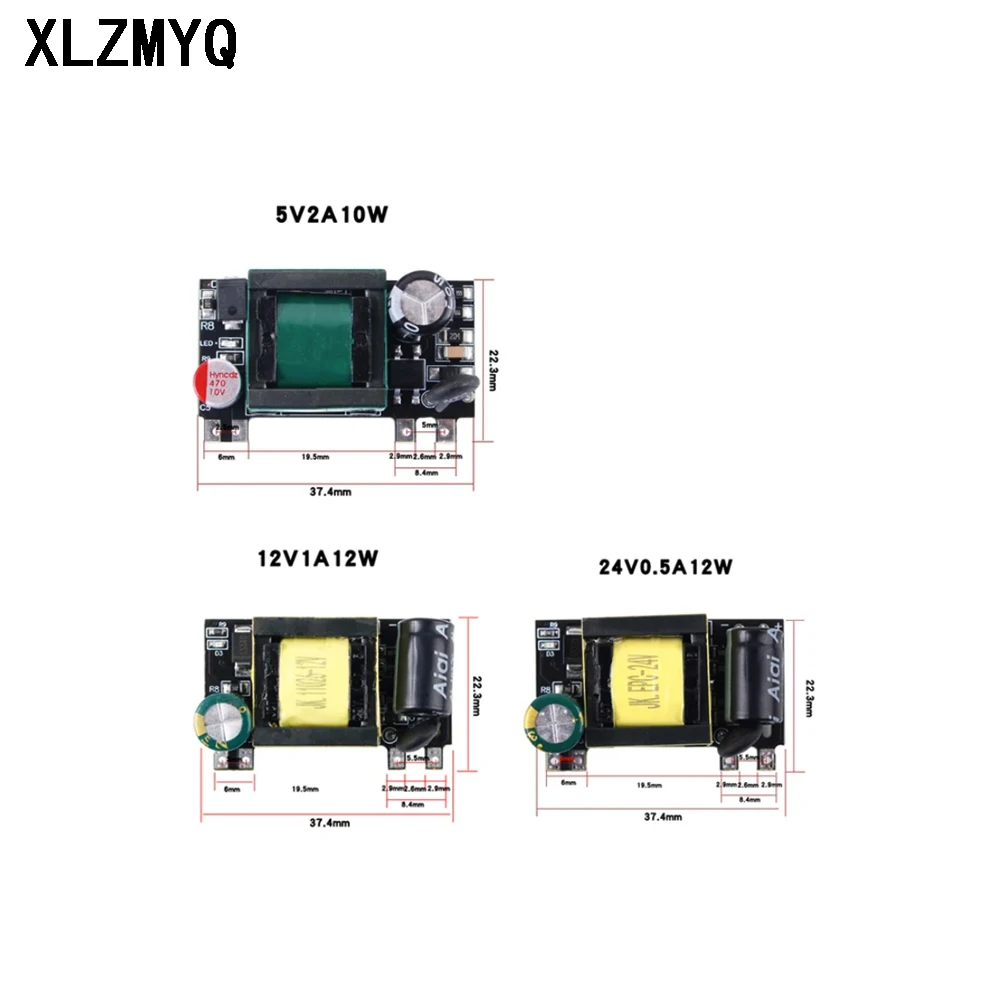Precisão Buck Converter Step Down Transformer Fonte de Alimentação ac dc 5v 2000ma 12v 1000ma 24v 500ma 10w 220v a 5v
