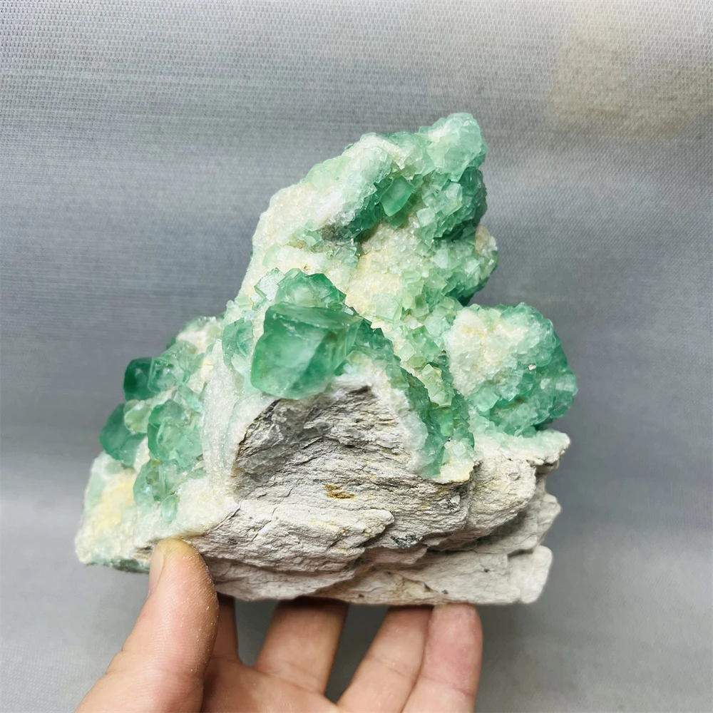 Cristalli Fluorite Verde Grezzi - Pietre Preziose Per Meditazione E Gioielli Fai Da Te - Foto 3