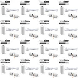Elastic No - Tie Shoelaces with Quick Lock - 100cm (16 Pairs White)