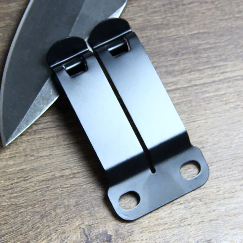 Stainless Steel Belt Clip Loop Grip Hook for DIY IWB Kydex Leather Hybrid Holster With Mouting Hardware 4PCS