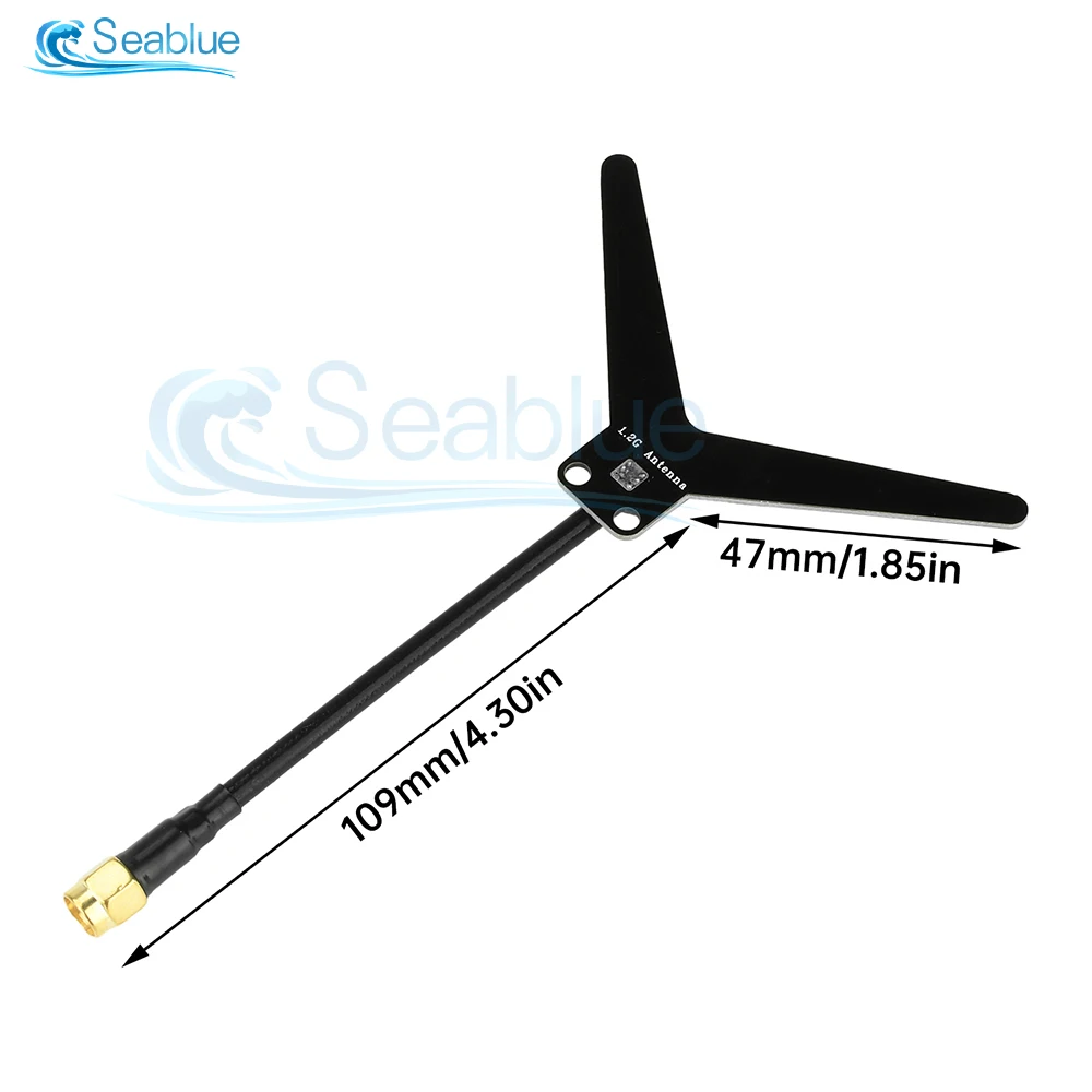 Antenne FPV 1.2GHz 2dBi SMA pour Drone Course 50W