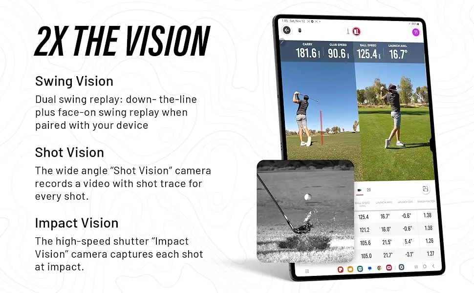 MLM2PRO. Golf launch monitor. golf simulator. golf swing trainer. Rapsodo golf launch monitor