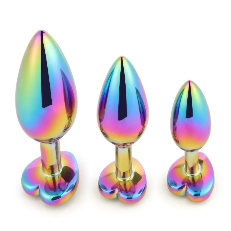 Plug Anal En Silicone Rainbow Taille S - 6x2.8 Cm - Multicolore, Design Ergonomique - Neuf