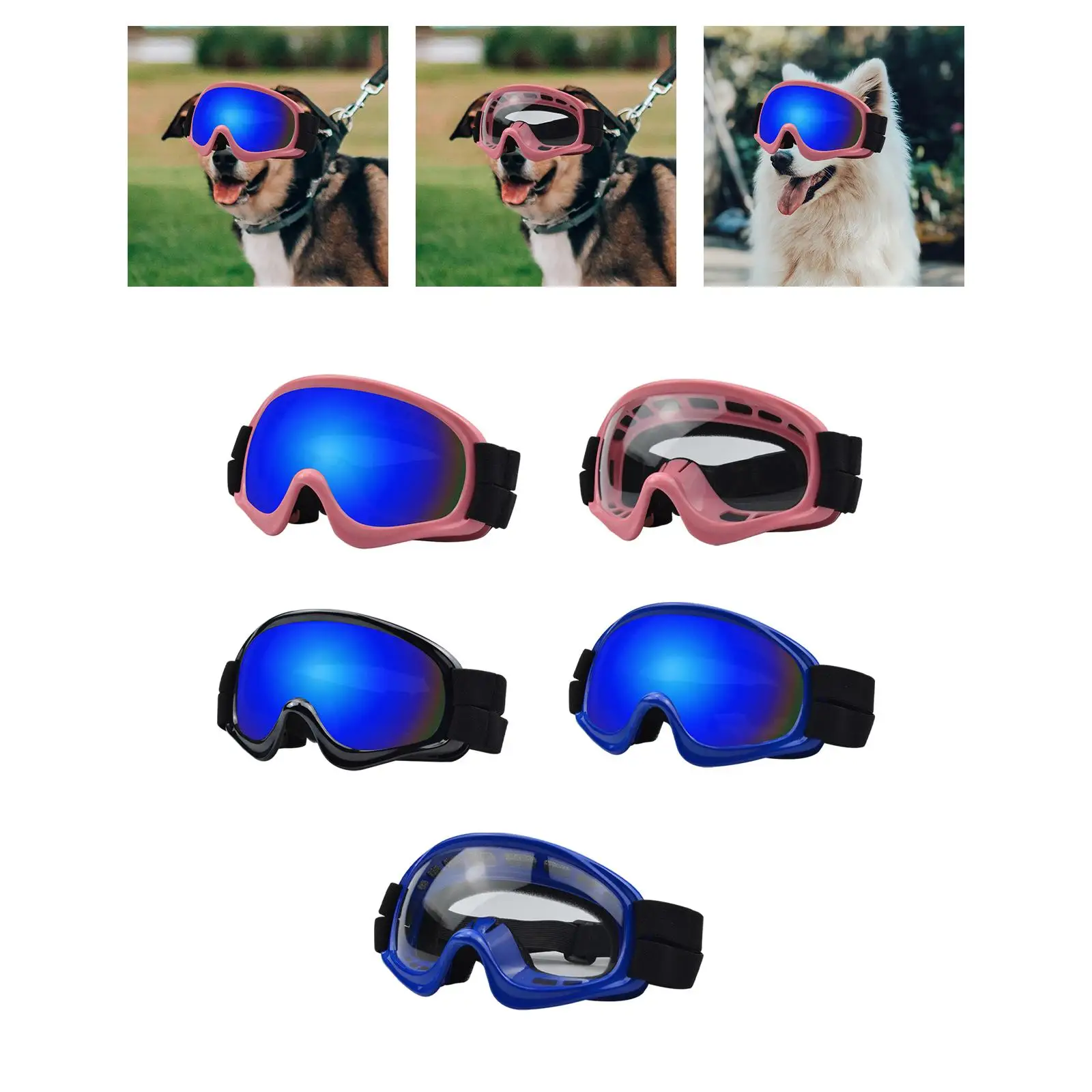 Pets Sunglasses Dog Sunglasses Adjustable to Fit Eyewear for Puppy Photo Props