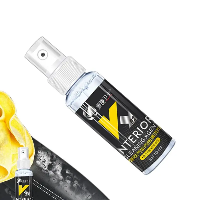 

Car Interior Cleaner Durable Auto Leather Cleaning Accessories Auto Detailing Cleaning Agent Multipurpose Stain Removing Spray