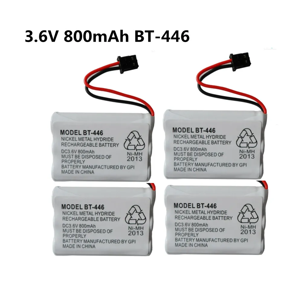 3.6V 800mAh BT446 BT446 AAA NiMH Cordless Phone Rechargeable Battery