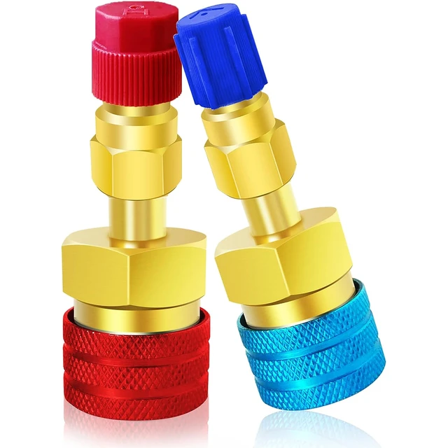 R1234yf to R134a Quick Coupler Adapter High Low Side Connector Conversion  for R1234yf Refrigerant System Charging Hose Fitting - AliExpress