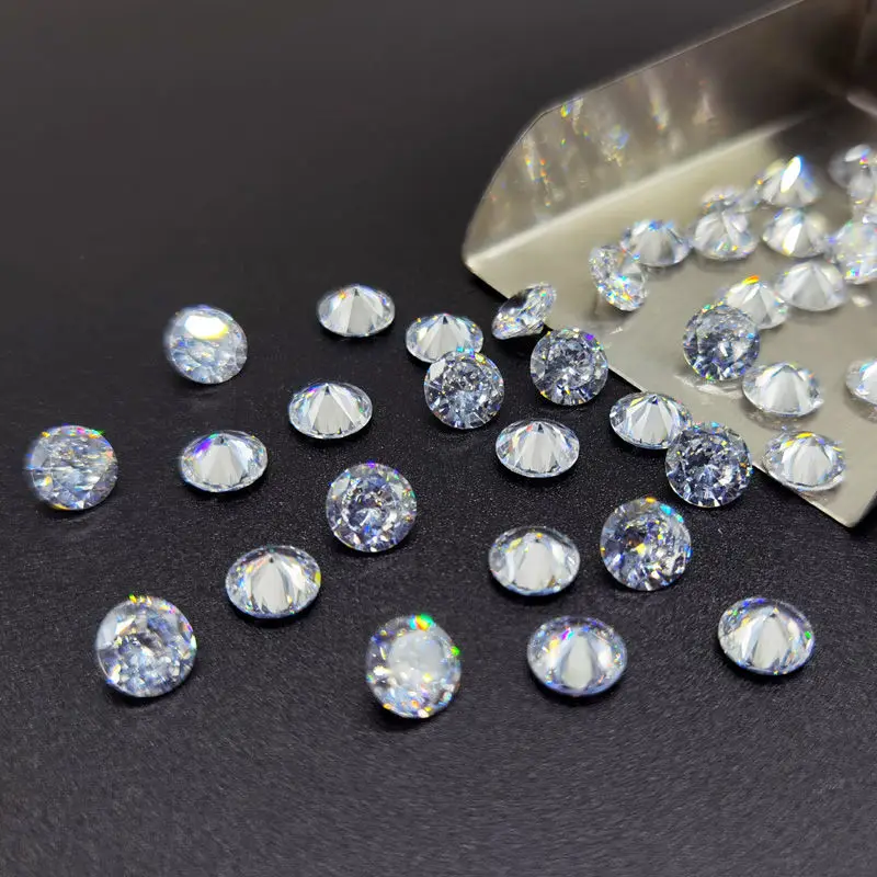 100% Genuine 1.0ct Wholesale Size Price 1.0~3.75mm D Color Round Cut Lab Grown Loose Moissanites Stone Test Positive 4