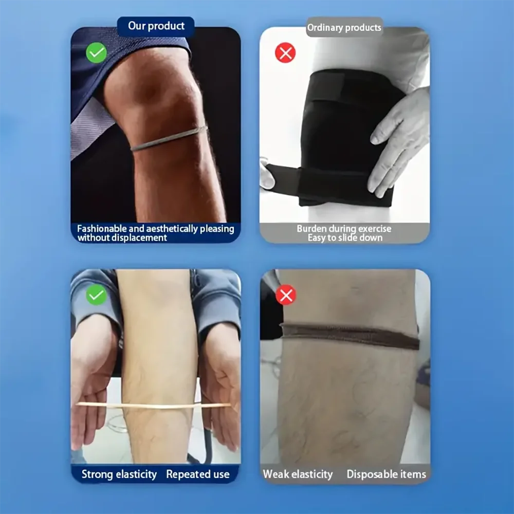 1 pc Patella Strap Knee Brace Pain Relief Knee Joint Band Thin Knee Stabilizer Strap Basketball Running Soccer Tennis Knee Band