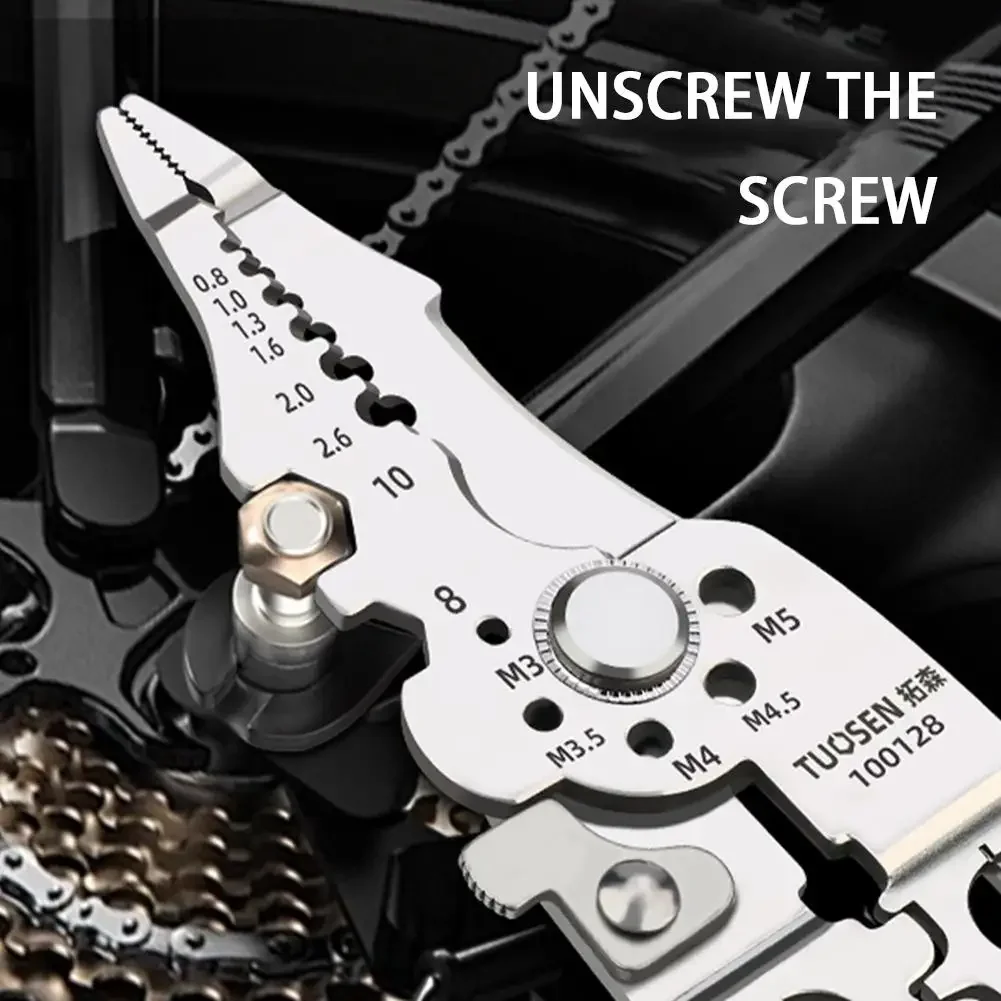 Stainless Steel Wire Stripper Pliers Multifunctional Tool