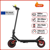 Trottinette électrique Batterie 36V10Ah Vitesse 25 km/h Autonomie 35 km Pneu 10 pouces Moteur 500W Trottinette électrique pour adultes Charge 120 kg 1