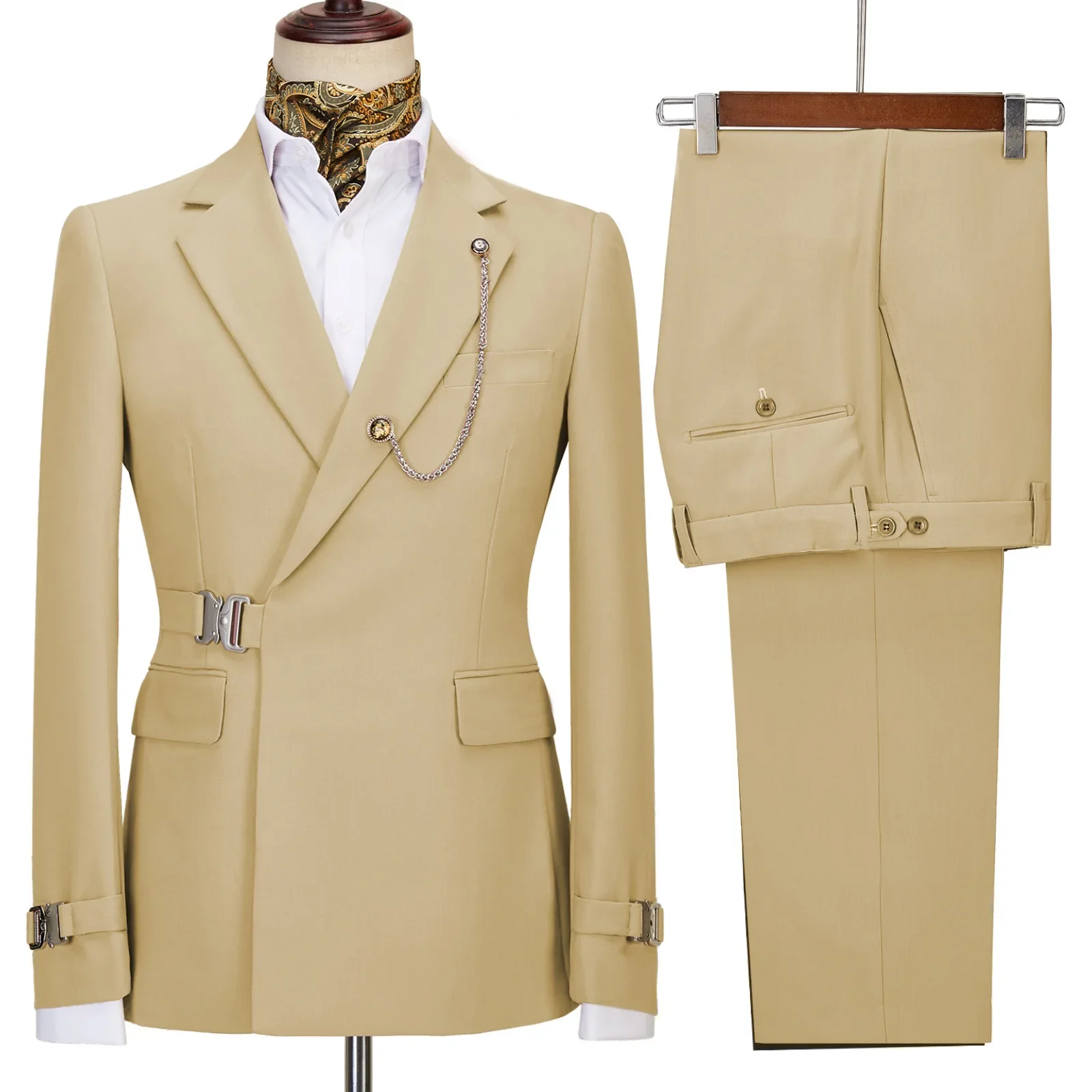 Mens Suits Casual Men's Suit Slim two-piece business Korean version of the groom and best man wedding dress wedding suits for men