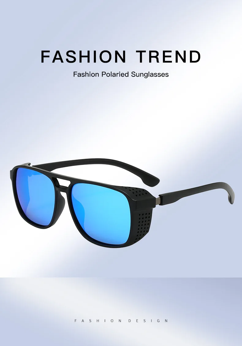 BOYSEEN Polarisierte Sonnenbrille, Doppel-Nasenbrücke, PC-Sonnenbrille, Outdoor-Angeln, Einkaufen, Sportbrille – Detail 1
