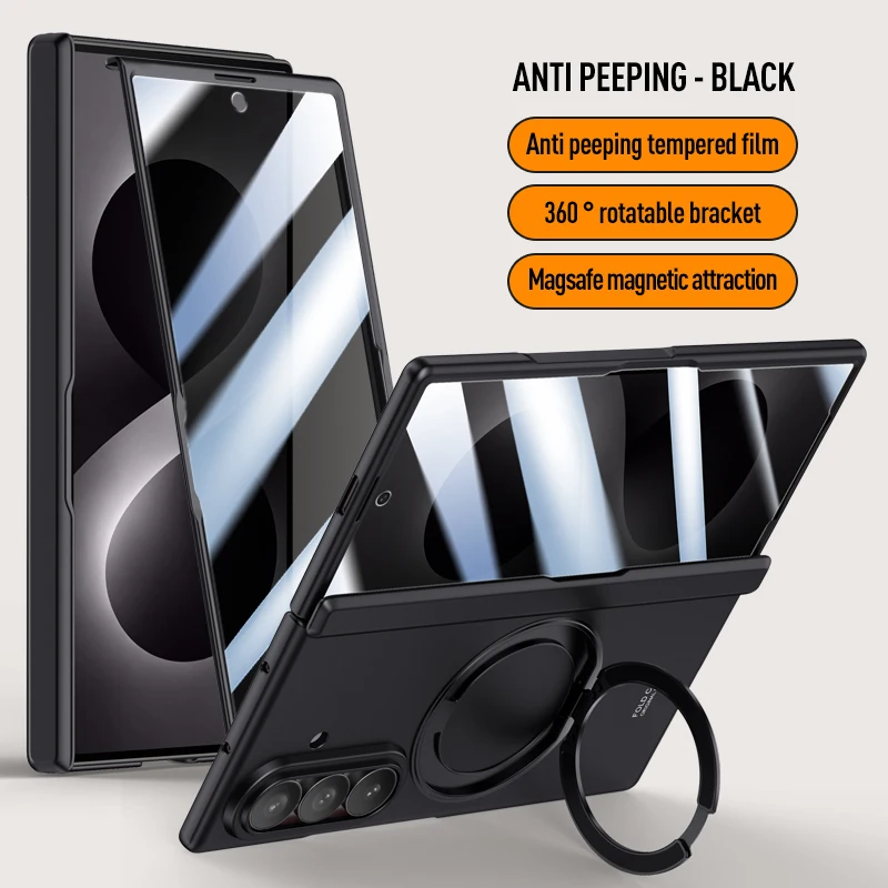 Premium All-in-One Case with Rotating Stand and Screen Protector - Smooth Finish
