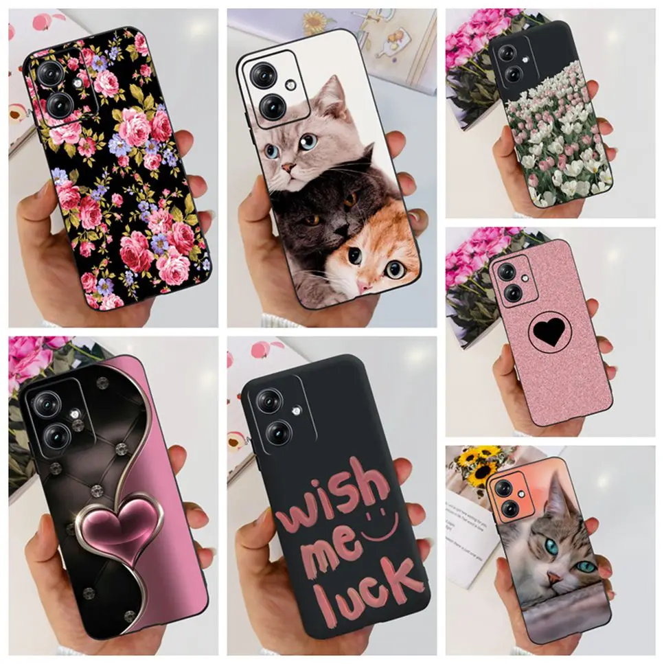 EASSGU Custodia per Motorola Moto g84 (6.5 Inches), Cover per Telefono in Stile Business con Retro in PU Pelle - Nero