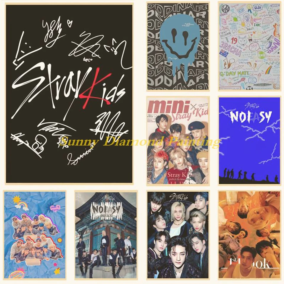 Kpop TXT Band Star Music Album Magazine Cover Poster Aesthetics Rappers  Diamond Painting Full 5D DIY Diamond Art Mosaic Embroide - AliExpress