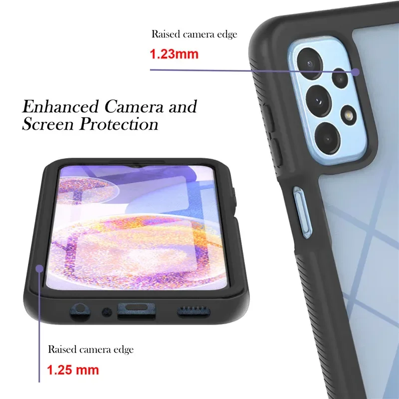 ShockProof Case For Samsung Galaxy M23 M13 A15 A35 A55 A25 A 05 S A14 A24 A34 A54 A13 A23 A33 A53 PET Front Film Protect Cover 3