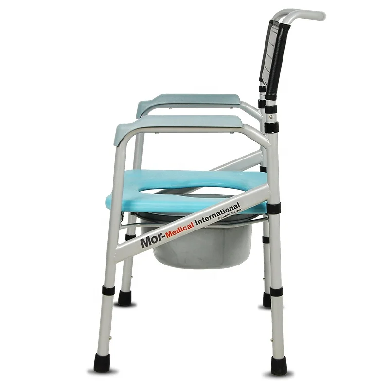 Factory cheapest hospital adult elderly disabled foldable portable toilet commode shower chair 3