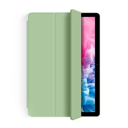 Premium Leather Smart Sleep/Wake Stand Case for Tablets - Durable Protective Cover (Mint Green)