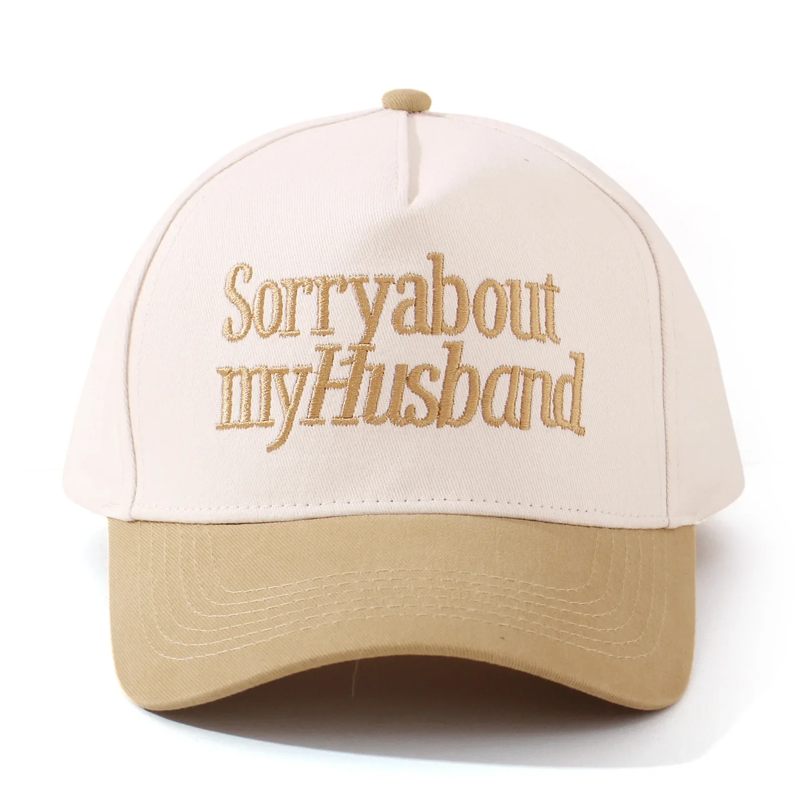Valentinstag-Baseballmütze für LKW-Fahrer, grenzüberschreitend, „Sorry about My Husband“, Stickerei, farbblockierter Hut für Geschäftszene – Detail 17