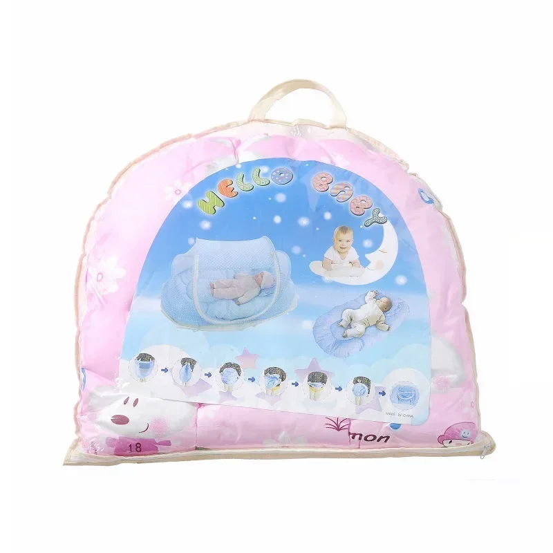 شبكة ناموسية محمولة قابلة للطي لسرير الأطفال ، شبك...