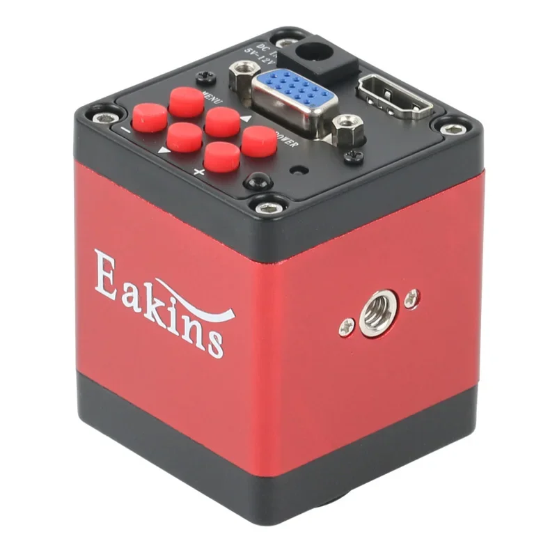 14MP 1080P 산업 비디오 HDMI VGA 현미경 카메라 100X C 마운트 렌즈 48 LED SMD USB 조정 가능한 링 라이트 일루미네이터 램프