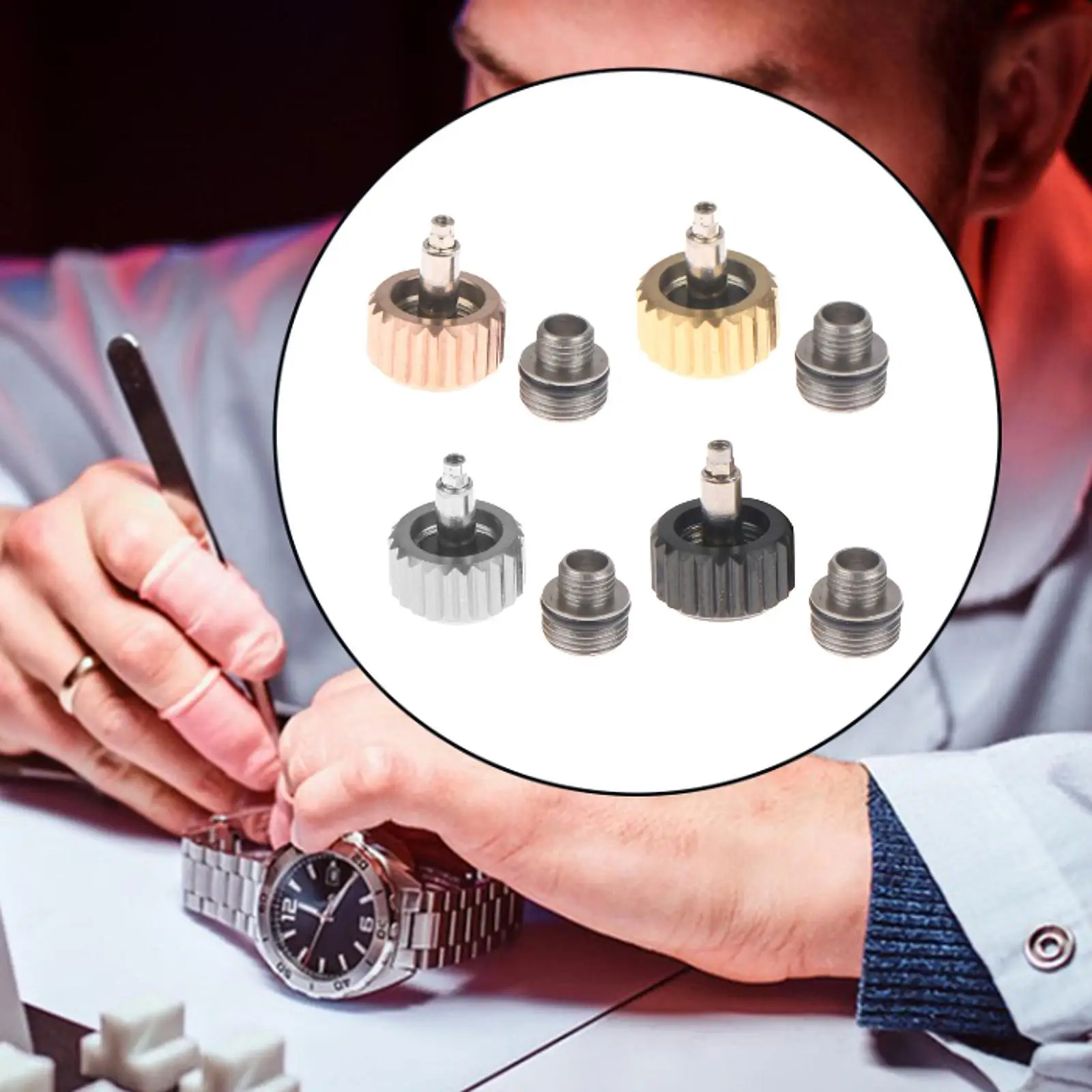 6mm Watch Crown Set for Repair and Craftsmanship