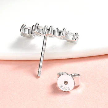 Smyoue 1.16cttw Gradient Gem Full Moissanite Stud Earrings for Women Sparkling Party Jewelry Earrings 925 Sterling Silver GRA 2