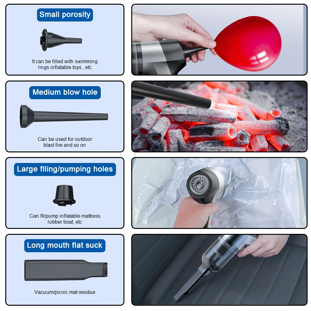 Pet Hair Suction Tool Powerful Handheld Mini Cleaners Car Vacuum Cleaner Wet And Dry dual-use Vacuum Cleaner