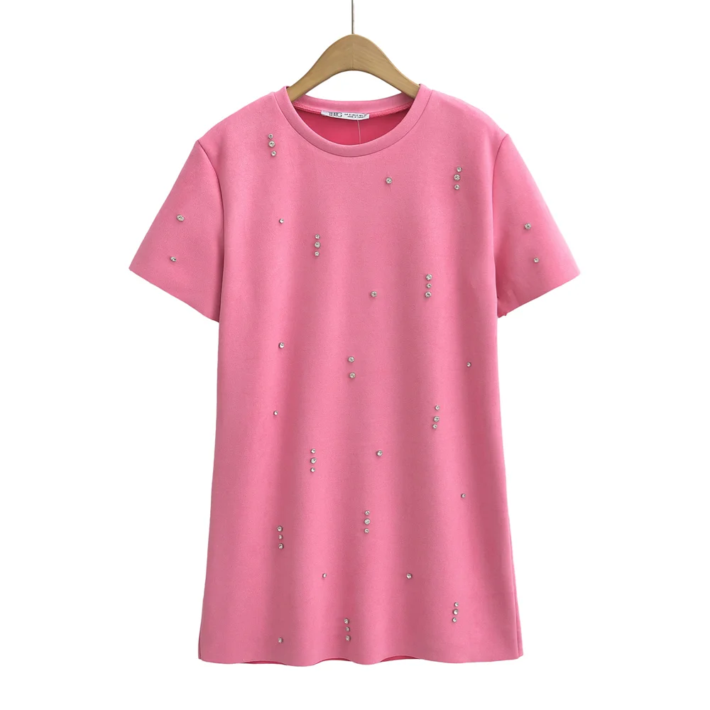 Spring New Women's Fashion, Elegance, Leisure and Versatile Jewelry, Plush Texture Dress