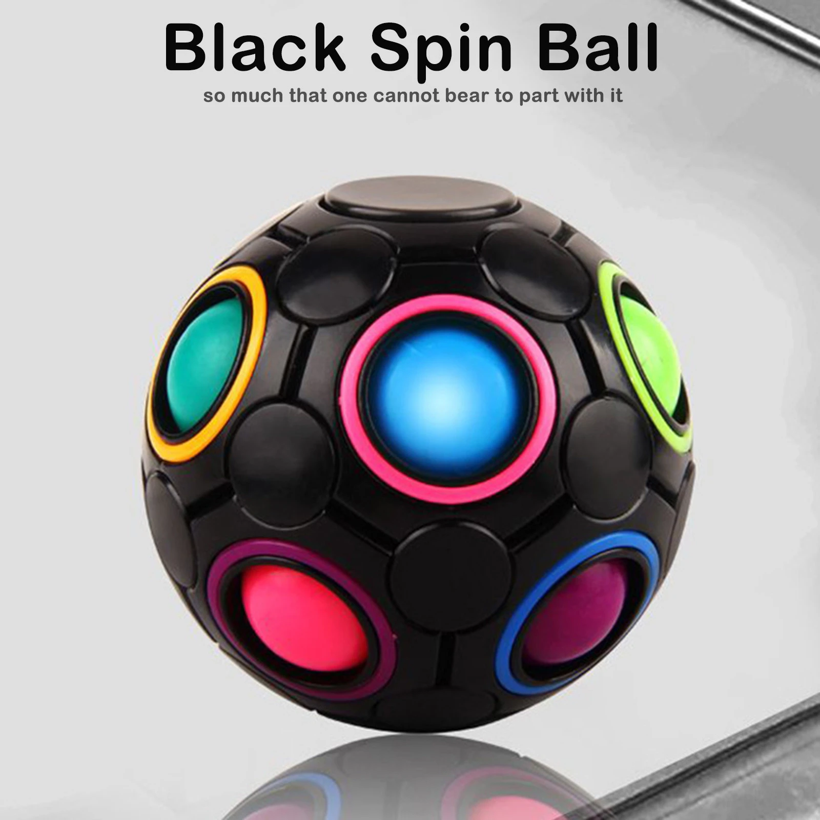 Luxe Interactie lood Magic Rainbow Puzzel Bal Speed Cube Bal Puzzel Game Fun Stress Reliever  Magic Ball Brain Teaser Fidget Speelgoed Voor Kinderen volwassen| | -  AliExpress