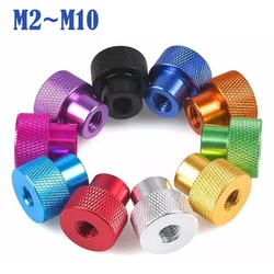 Aluminum Frame Hand - Tighten Flange Thumb Nut with Knurled Grip - M10 - 1pcs (Purple)