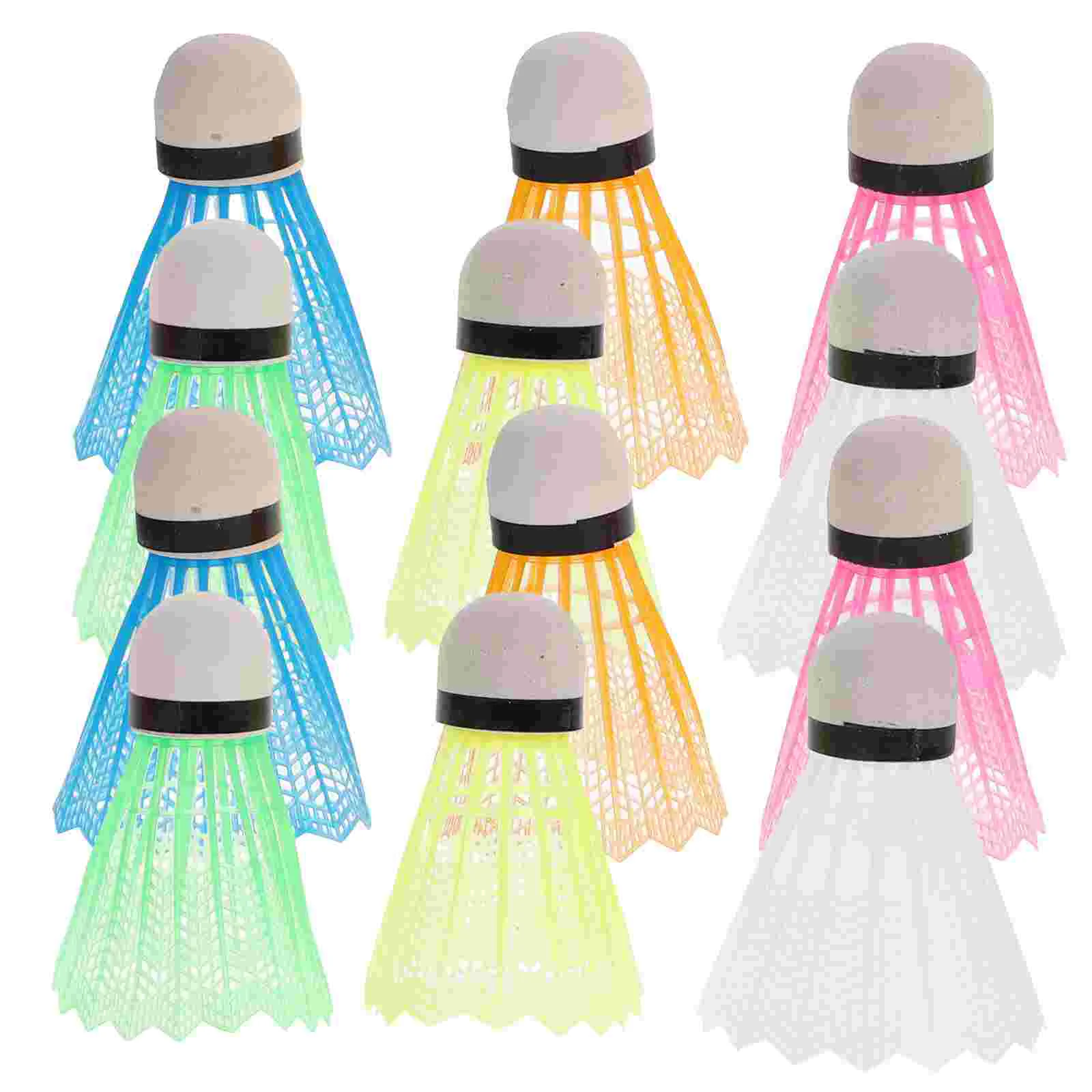 

Nylon Feather Shuttlecocks Training Plastic Badminton with Great Stability and Durability for Indoor Outdoor Sports