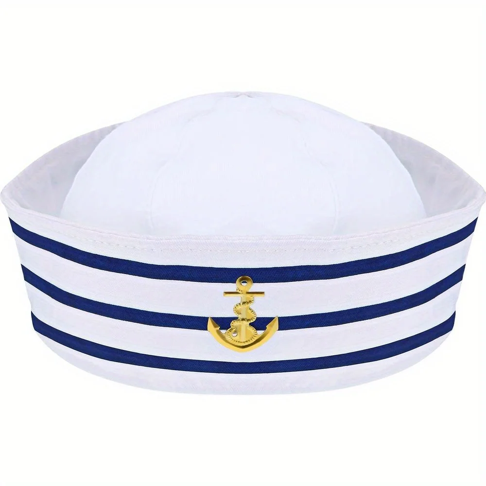 Navy Blue Sailor Hat Captain Cap