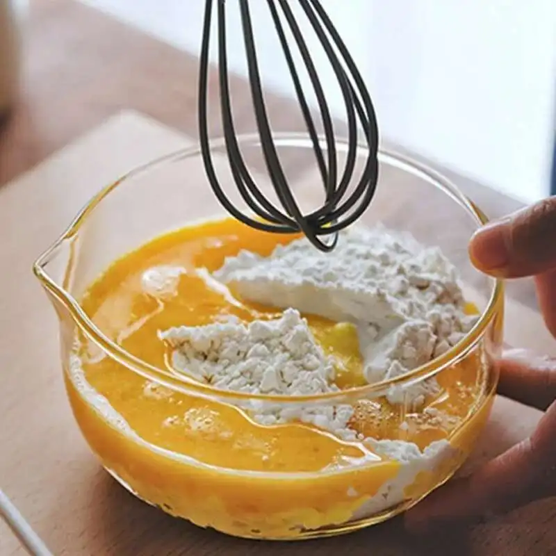 350/600ml Transparent Glass Baking Egg Bowl Japanese Matcha Tea Bowl for Fruit, Yogurt, Salad, Indoor Cooking Tableware