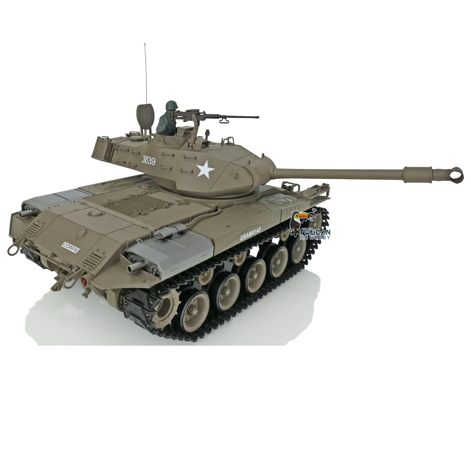2.4Ghz Henglong Toucanhobby DIY 1/16 7.0 Plastic Walker Bulldog RTR RC Tank 3839 360�� Turret Military Car Toys Gift 2