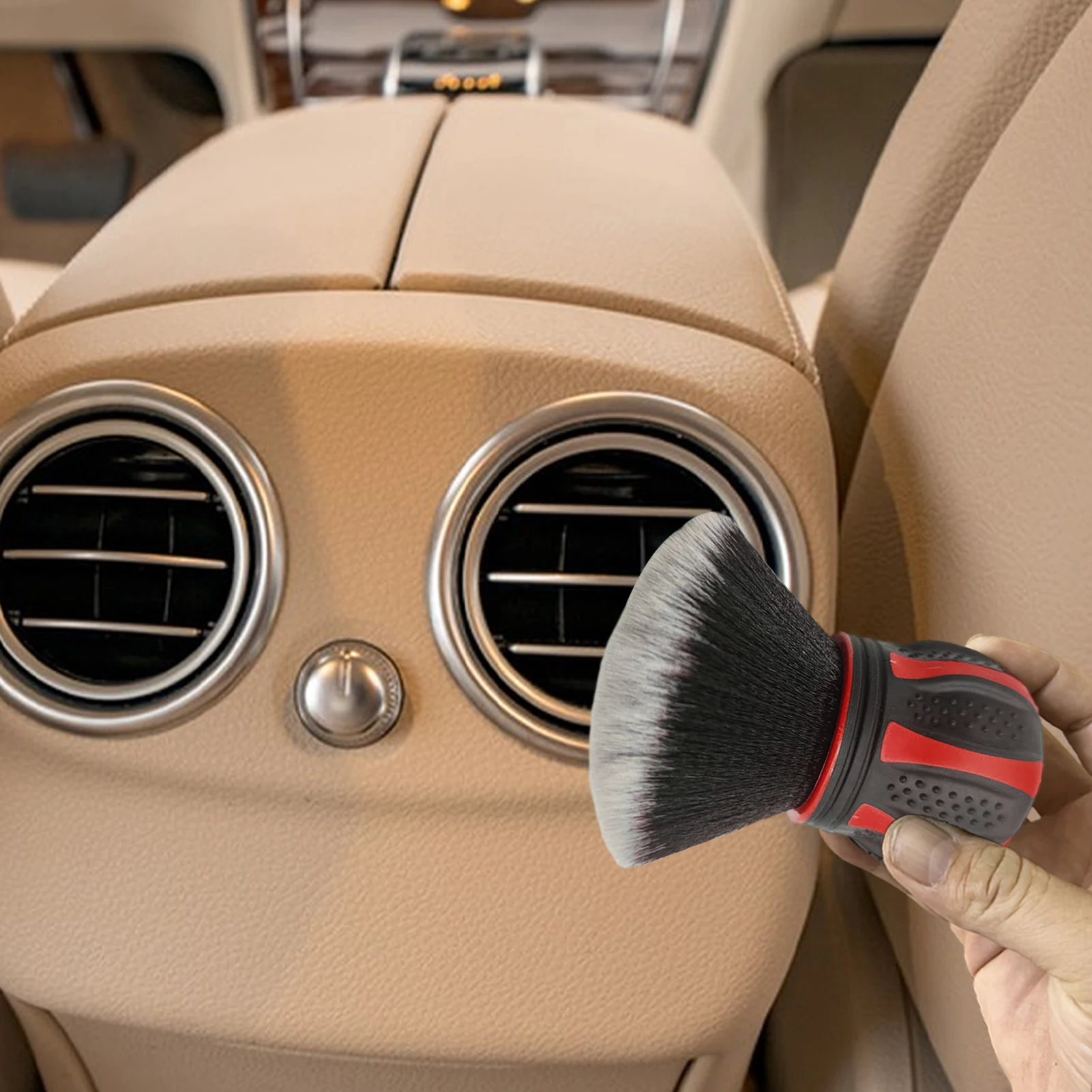 Car Detailing Brushes Soft Bristles Auto Interior Dust Cleaner Automotive Air Conditioner Outlet Brush For Car Interior Cleaning