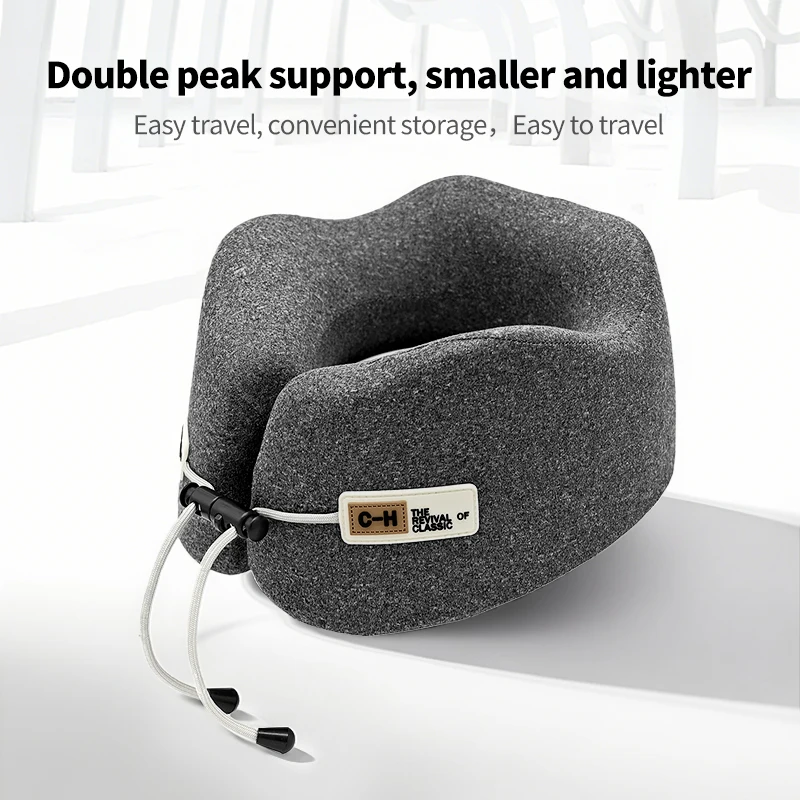 Neck Pillow U-Shaped Memory Foam Travel Neck Support Sleeping Shoulder Rest U-Cushion for Airplane Trip